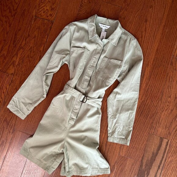 NWT The Drop Women's Karla Utility Vintage Short Jumpsuit Size XL Utilitarian - Picture 3 of 16